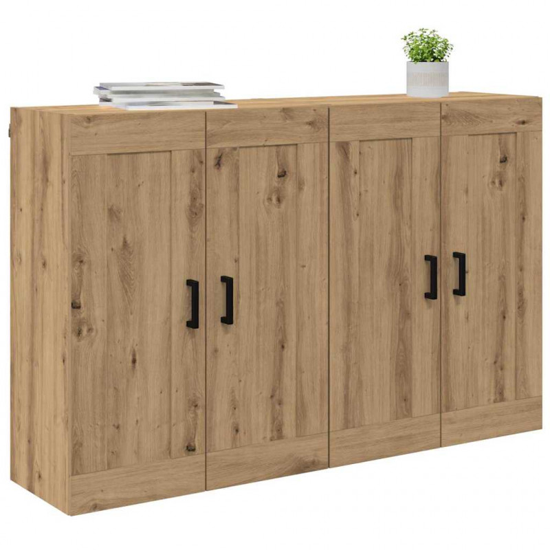 Szafka wisząca 2 pcs Dąb rzemieślniczy 69,5 x 34 x 90 cm