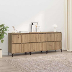 Komody 3 pcs Dąb rzemieślniczy 60 x 35 x 70 cm