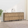 Komody 3 pcs Dąb rzemieślniczy 60 x 35 x 70 cm