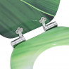 Deska toaletowa z samoodblokowaniem 2 pcs Zielony krople