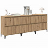 Komody 3 pcs Dąb rzemieślniczy 60 x 35 x 70 cm