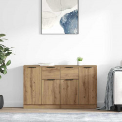 Komody z szufladą 2 pcs Dąb rzemieślniczy 60 x 30 x 70 cm