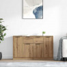 Komody z szufladą 2 pcs Dąb rzemieślniczy 60 x 30 x 70 cm