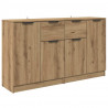 Komody z szufladą 2 pcs Dąb rzemieślniczy 60 x 30 x 70 cm
