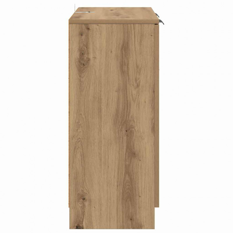 Komody z szufladą 2 pcs Dąb rzemieślniczy 60 x 30 x 70 cm