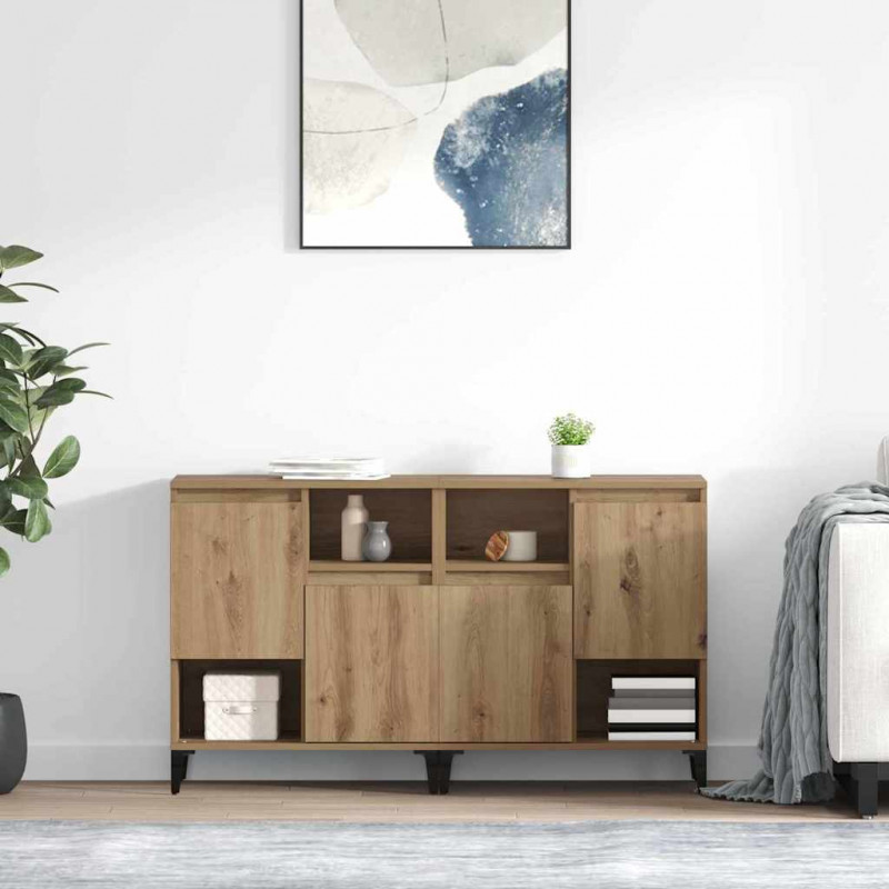 Komody 2 pcs Dąb rzemieślniczy 60 x 35 x 70 cm
