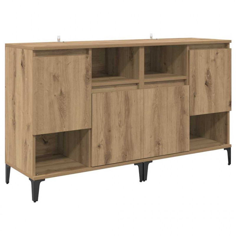 Komody 2 pcs Dąb rzemieślniczy 60 x 35 x 70 cm