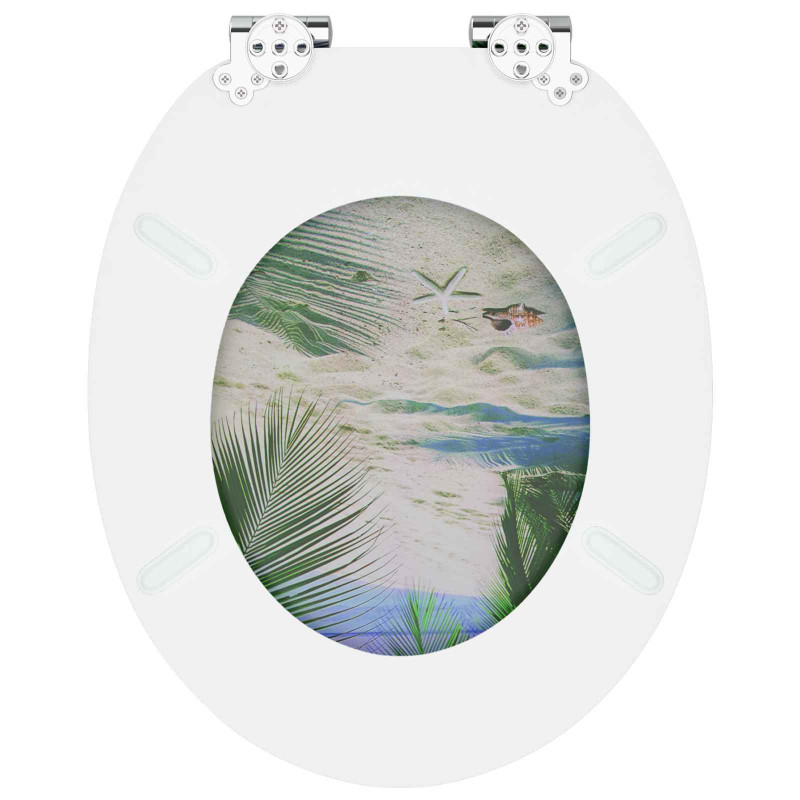 Deska toaletowa z samoodblokowaniem 2 pcs Zielony 44 x 38 cm