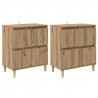 Komody 2 pcs Dąb rzemieślniczy 60 x 35 x 70 cm
