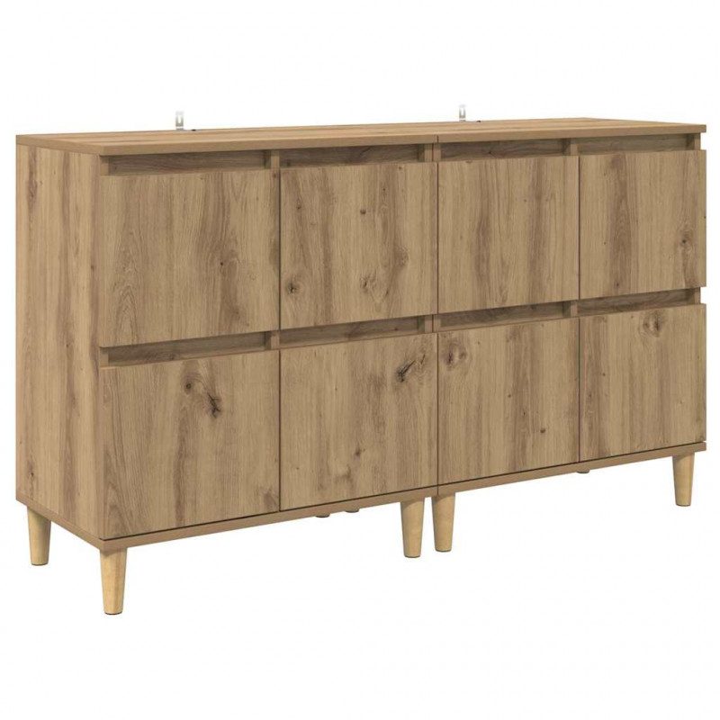 Komody 2 pcs Dąb rzemieślniczy 60 x 35 x 70 cm