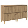 Komody 2 pcs Dąb rzemieślniczy 60 x 35 x 70 cm