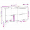 Komody 2 pcs Dąb rzemieślniczy 60 x 35 x 70 cm