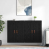 Szafka wisząca 2 pcs Czarny Dąb 69,5 x 34 x 90 cm