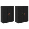 Szafka wisząca 2 pcs Czarny Dąb 69,5 x 34 x 90 cm