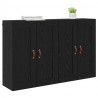 Szafka wisząca 2 pcs Czarny Dąb 69,5 x 34 x 90 cm