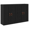 Szafka wisząca 2 pcs Czarny Dąb 69,5 x 34 x 90 cm