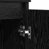 Komody 3 pcs Czarny Dąb 60 x 35 x 70 cm Materiał drewnopochodny