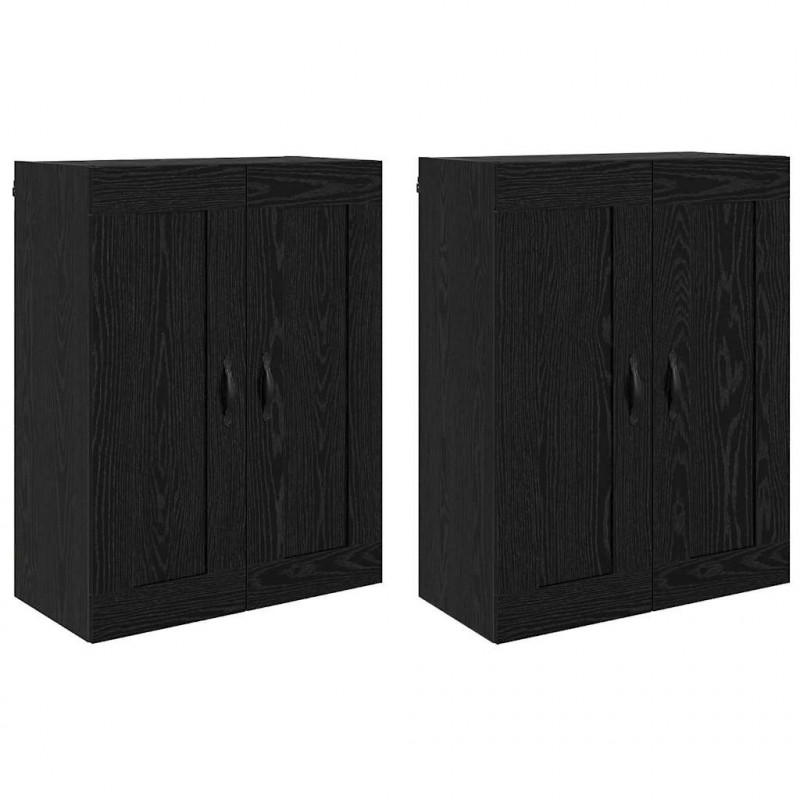 Szafka wisząca 2 pcs Czarny Dąb 69,5 x 34 x 90 cm