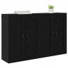 Szafka wisząca 2 pcs Czarny Dąb 69,5 x 34 x 90 cm