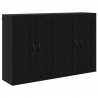 Szafka wisząca 2 pcs Czarny Dąb 69,5 x 34 x 90 cm