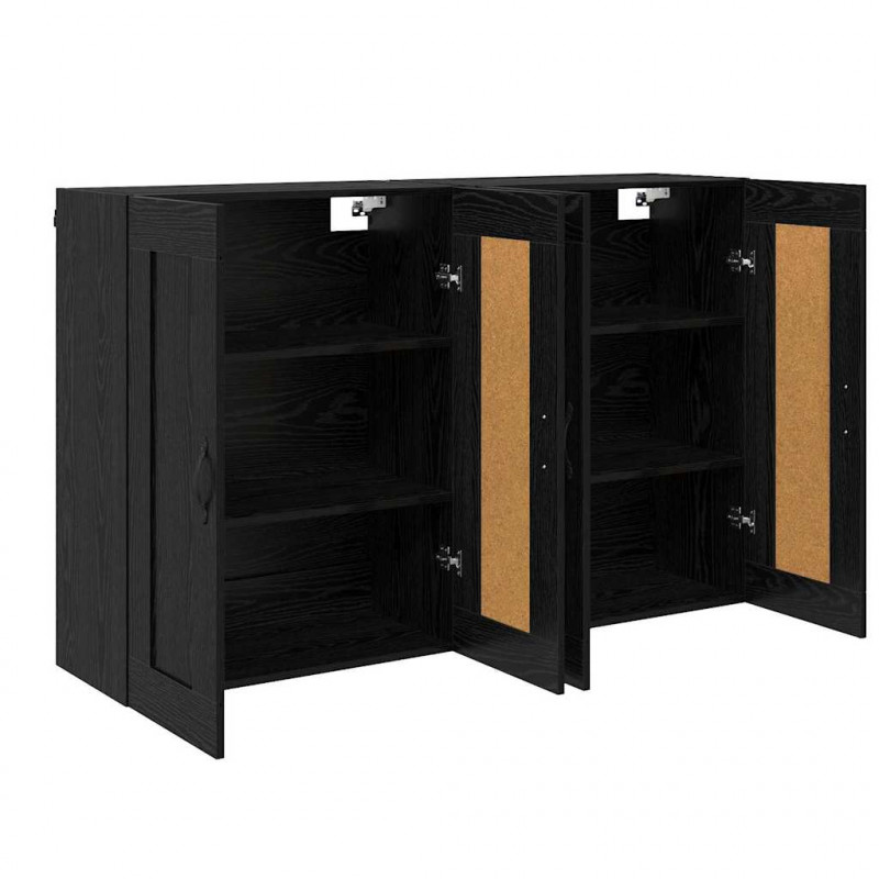 Szafka wisząca 2 pcs Czarny Dąb 69,5 x 34 x 90 cm