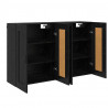 Szafka wisząca 2 pcs Czarny Dąb 69,5 x 34 x 90 cm
