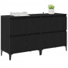 Komody 2 pcs Czarny Dąb 60 x 35 x 70 cm Materiał drewnopochodny