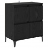 Komody 2 pcs Czarny Dąb 60 x 35 x 70 cm Materiał drewnopochodny