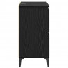 Komody 2 pcs Czarny Dąb 60 x 35 x 70 cm Materiał drewnopochodny