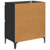 Komody 2 pcs Czarny Dąb 60 x 35 x 70 cm Materiał drewnopochodny