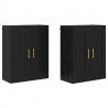 Szafka wisząca 2 pcs Czarny Dąb 69,5 x 34 x 90 cm