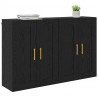 Szafka wisząca 2 pcs Czarny Dąb 69,5 x 34 x 90 cm