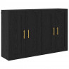 Szafka wisząca 2 pcs Czarny Dąb 69,5 x 34 x 90 cm