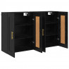 Szafka wisząca 2 pcs Czarny Dąb 69,5 x 34 x 90 cm