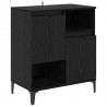 Komody 3 pcs Czarny Dąb 60 x 35 x 70 cm Materiał drewnopochodny