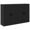 Szafka wisząca 2 pcs Czarny Dąb 69,5 x 34 x 90 cm