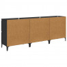 Komody 3 pcs Czarny Dąb 60 x 35 x 70 cm Materiał drewnopochodny