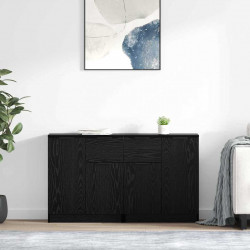 Komody 2 pcs Czarny Dąb 60 x 30 x 70 cm Materiał drewnopochodny