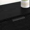 Komody 2 pcs Czarny Dąb 60 x 30 x 70 cm Materiał drewnopochodny