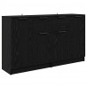 Komody 2 pcs Czarny Dąb 60 x 30 x 70 cm Materiał drewnopochodny