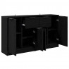 Komody 2 pcs Czarny Dąb 60 x 30 x 70 cm Materiał drewnopochodny