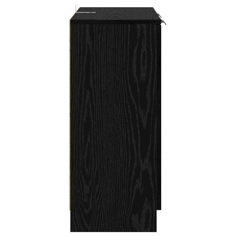 Komody 2 pcs Czarny Dąb 60 x 30 x 70 cm Materiał drewnopochodny