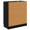 Komody 2 pcs Czarny Dąb 60 x 30 x 70 cm Materiał drewnopochodny