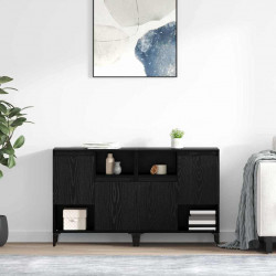 Komody 2 pcs Czarny Dąb 60 x 35 x 70 cm Materiał drewnopochodny