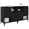 Komody 2 pcs Czarny Dąb 60 x 35 x 70 cm Materiał drewnopochodny