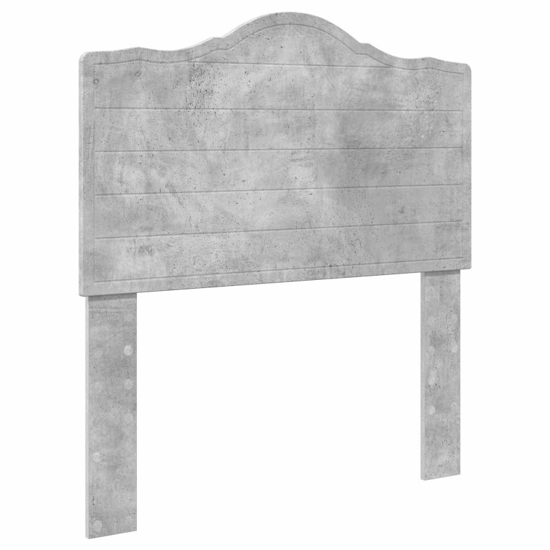 Ramka łóżka Szary beton 100 x 200 cm Lite drewno sosnowe