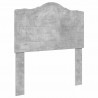 Ramka łóżka Szary beton 100 x 200 cm Lite drewno sosnowe