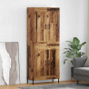 Highboard 2 pcs Stare drewno Materiał drewnopochodny