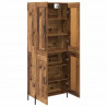 Highboard 2 pcs Stare drewno Materiał drewnopochodny