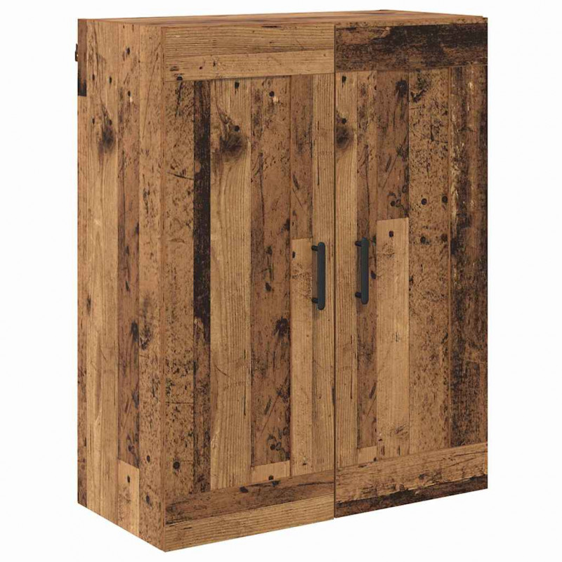 Highboard 2 pcs Stare drewno Materiał drewnopochodny